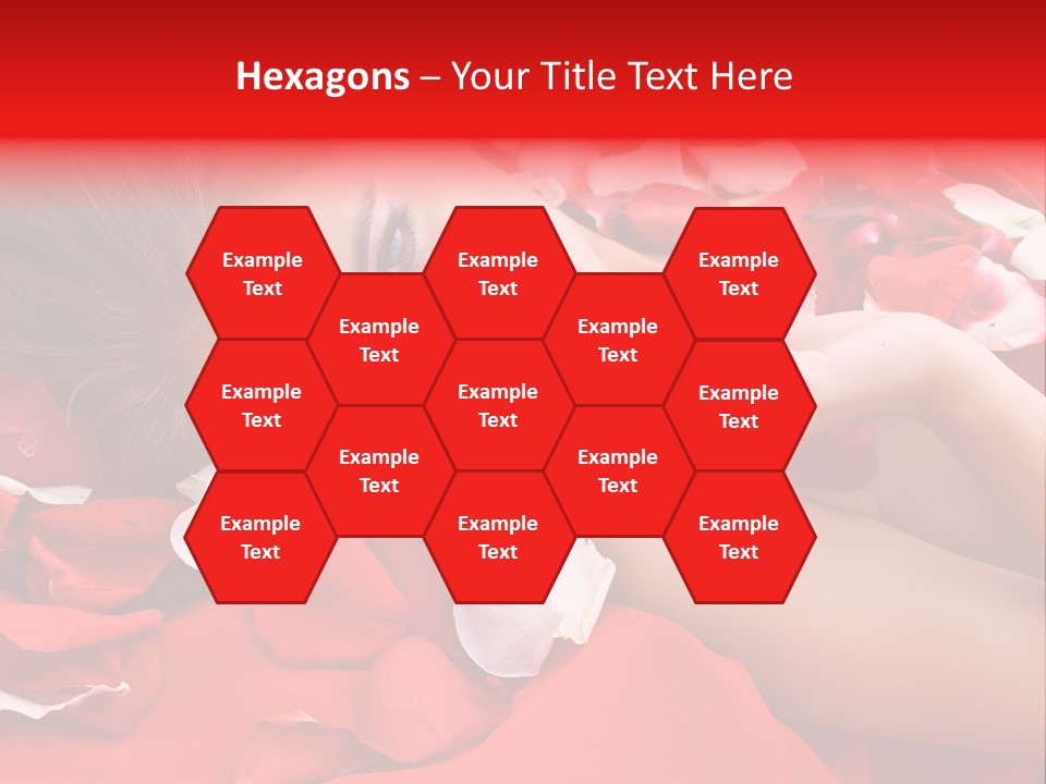 Beautiful Girl And Rose PowerPoint Template