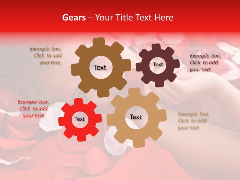 Beautiful Girl And Rose PowerPoint Template