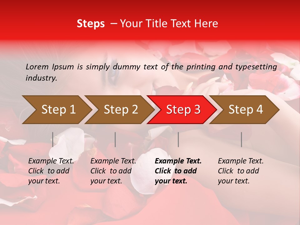 Beautiful Girl And Rose PowerPoint Template