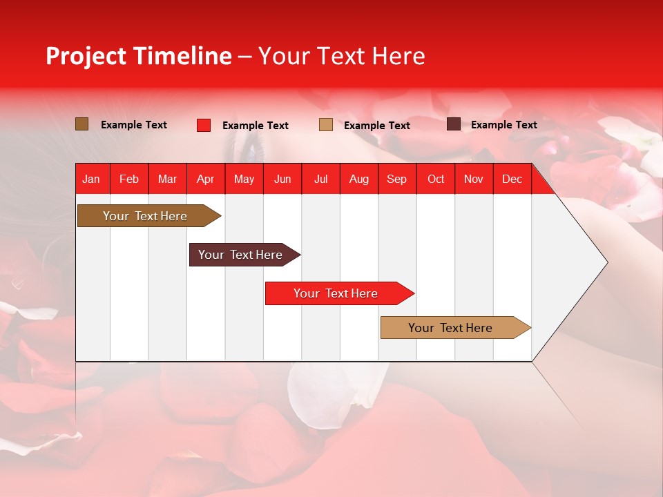 Beautiful Girl And Rose PowerPoint Template