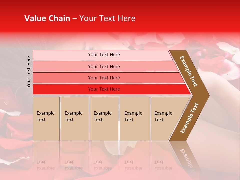 Beautiful Girl And Rose PowerPoint Template