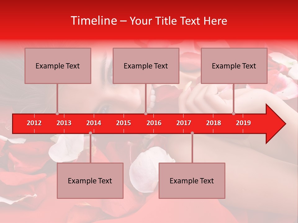 Beautiful Girl And Rose PowerPoint Template