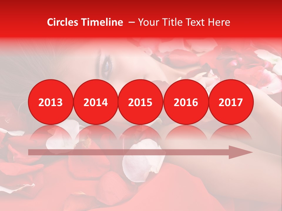 Beautiful Girl And Rose PowerPoint Template