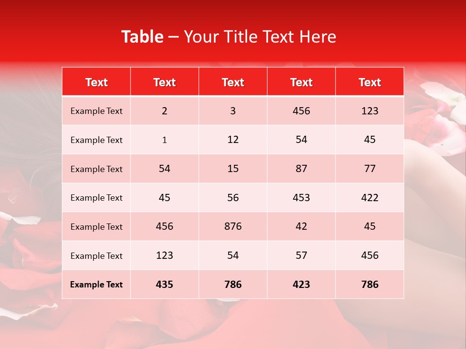 Beautiful Girl And Rose PowerPoint Template