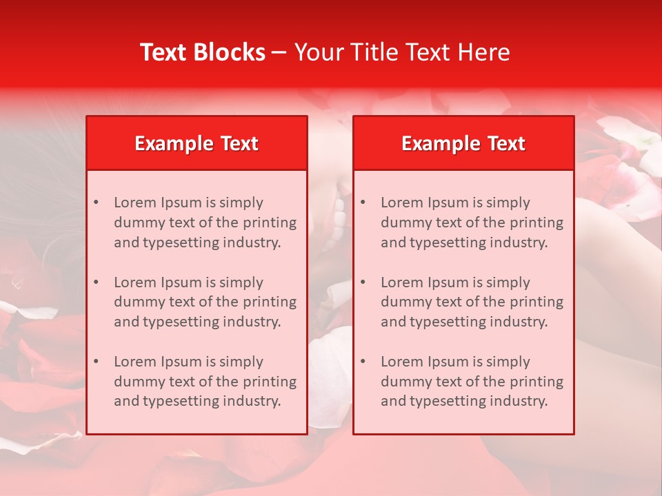 Beautiful Girl And Rose PowerPoint Template