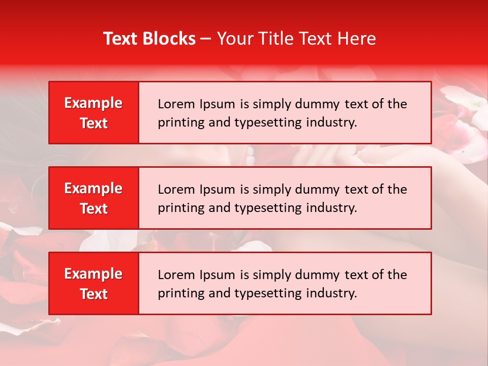 Beautiful Girl And Rose PowerPoint Template