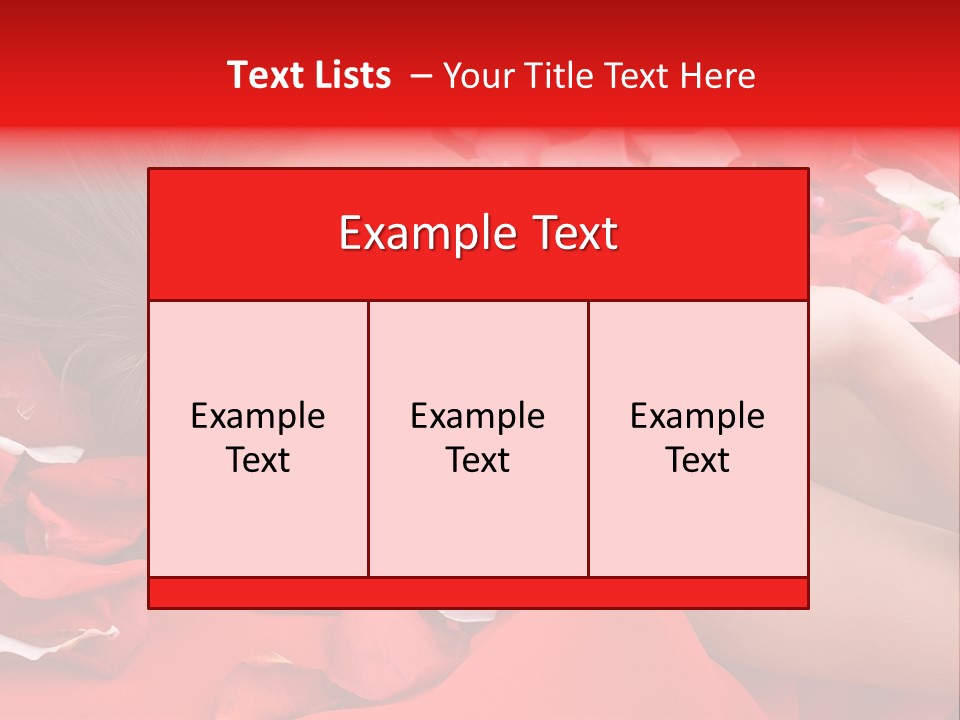 Beautiful Girl And Rose PowerPoint Template