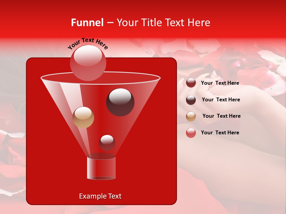 Beautiful Girl And Rose PowerPoint Template