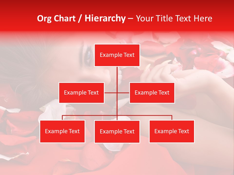 Beautiful Girl And Rose PowerPoint Template