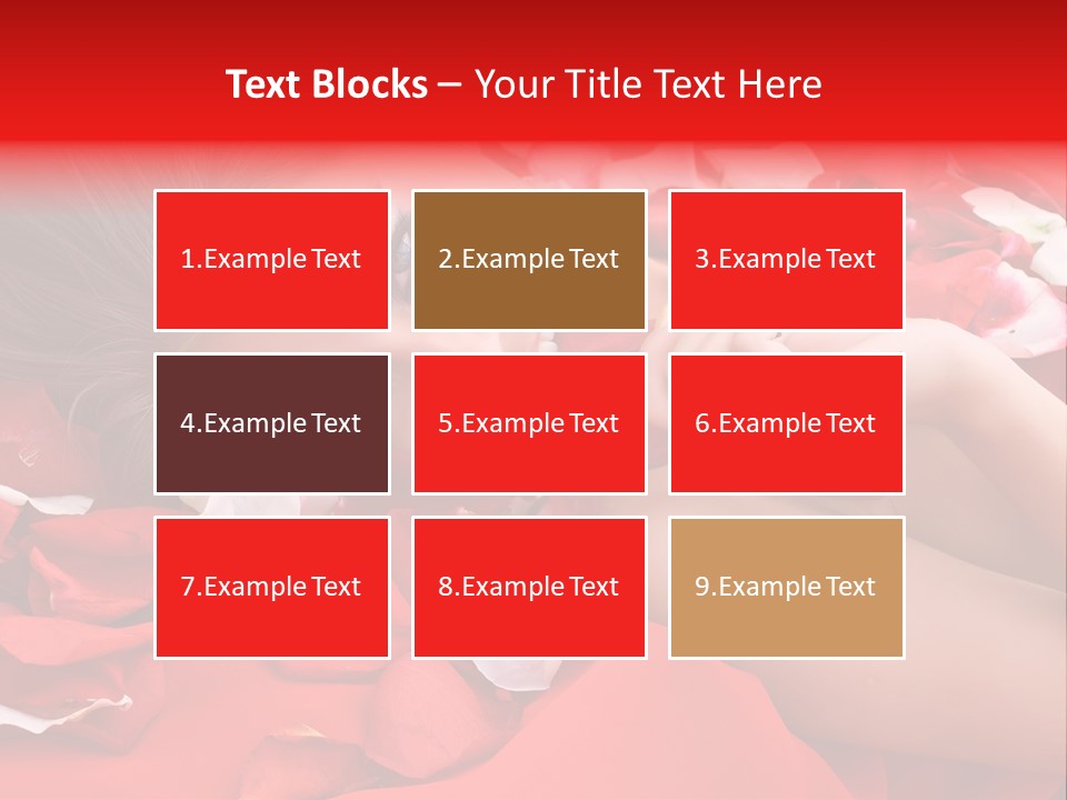 Beautiful Girl And Rose PowerPoint Template