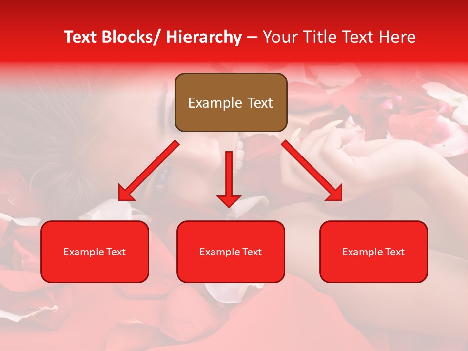 Beautiful Girl And Rose PowerPoint Template