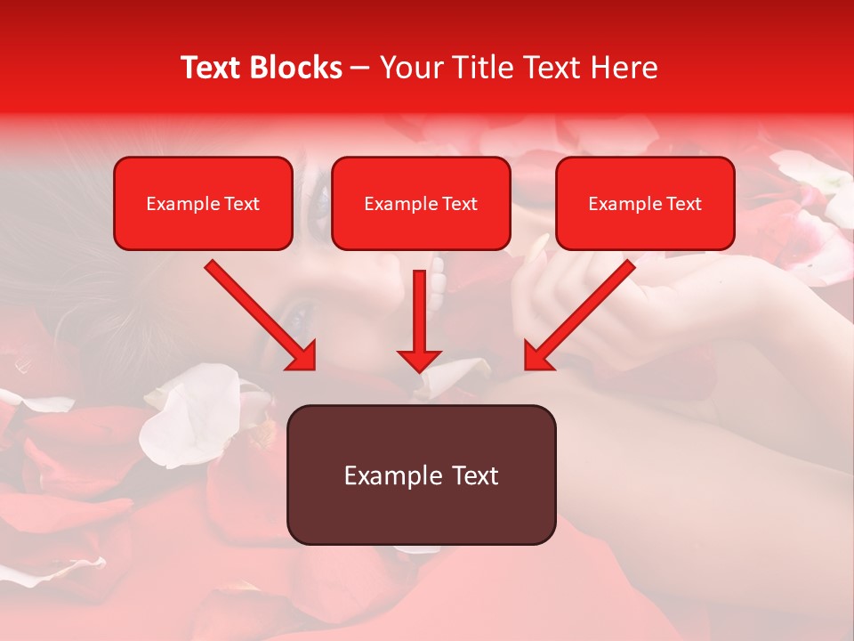 Beautiful Girl And Rose PowerPoint Template