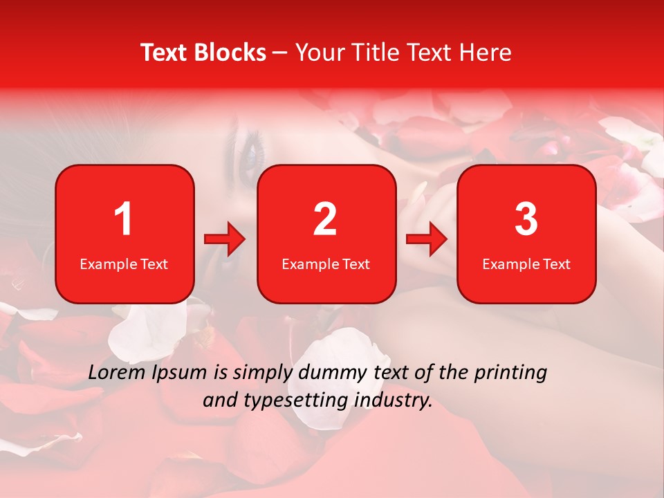 Beautiful Girl And Rose PowerPoint Template