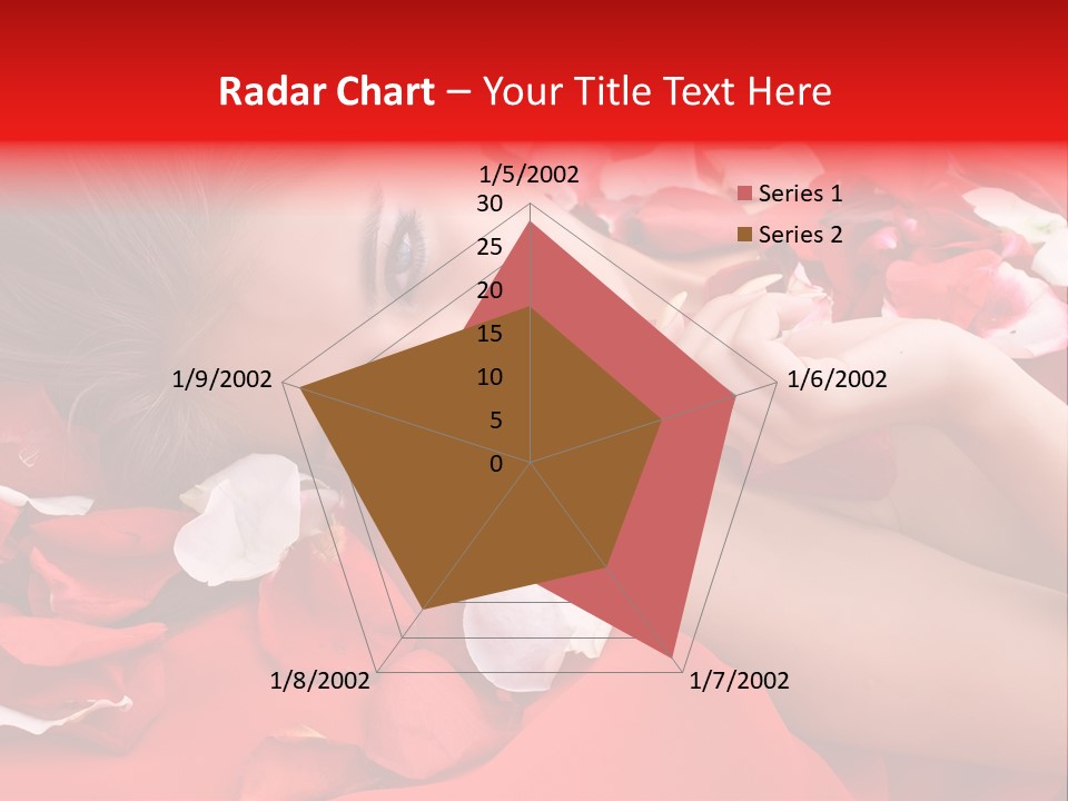 Beautiful Girl And Rose PowerPoint Template