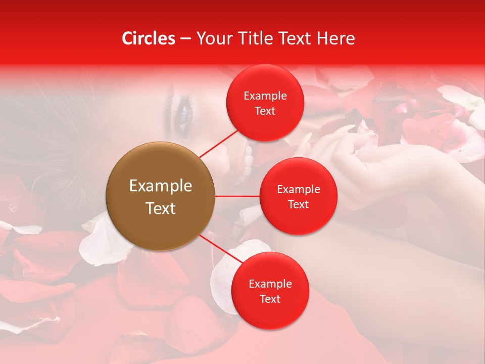 Beautiful Girl And Rose PowerPoint Template