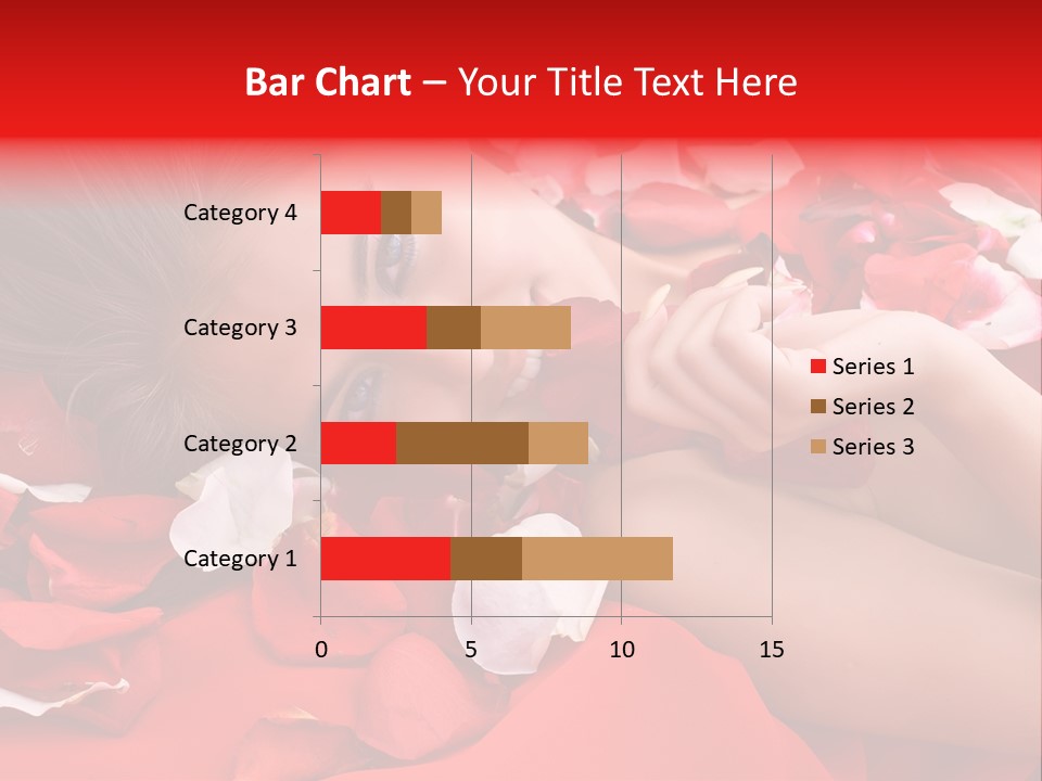 Beautiful Girl And Rose PowerPoint Template