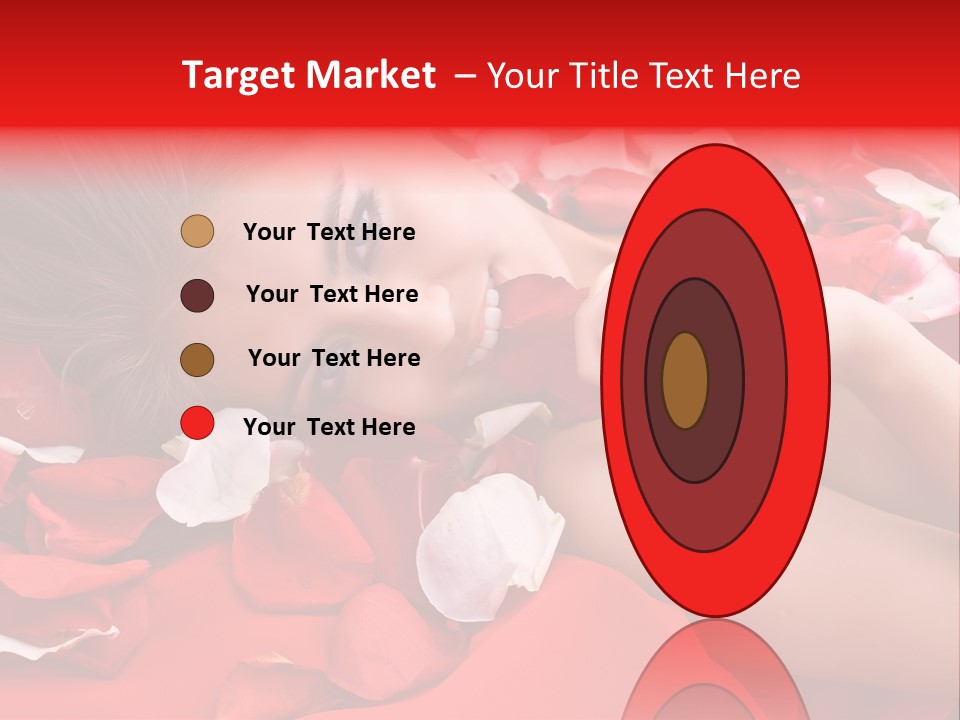 Beautiful Girl And Rose PowerPoint Template