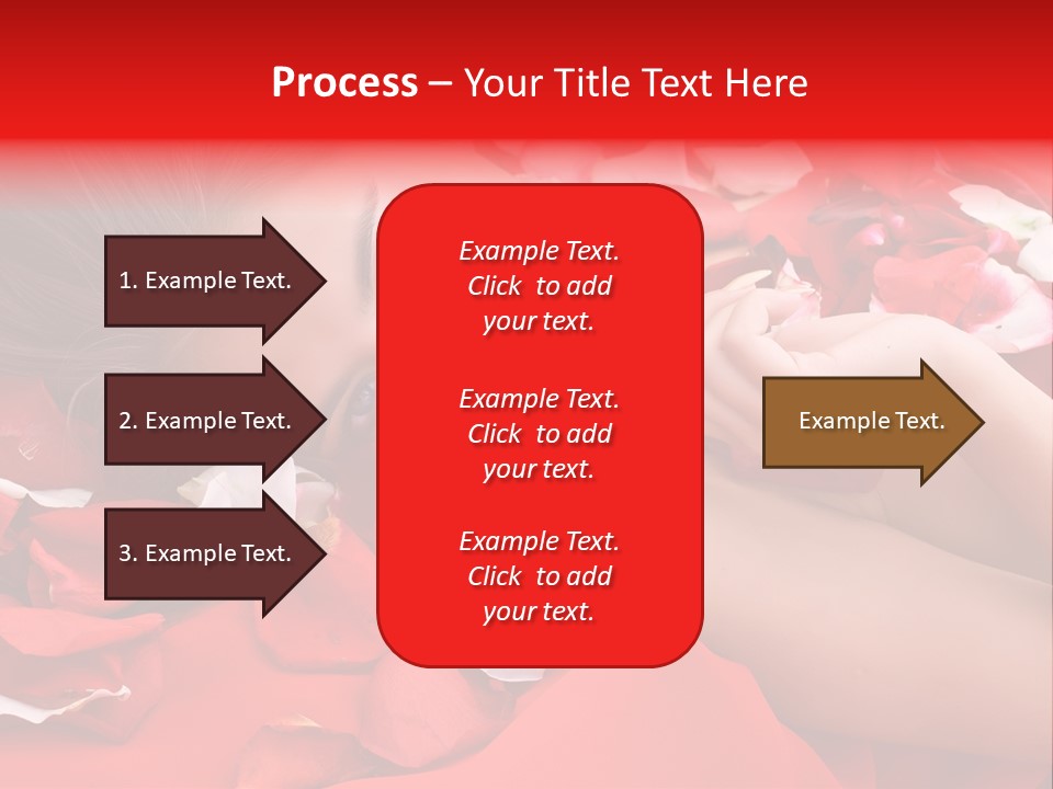 Beautiful Girl And Rose PowerPoint Template