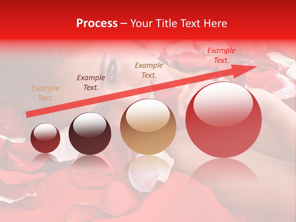 Beautiful Girl And Rose PowerPoint Template