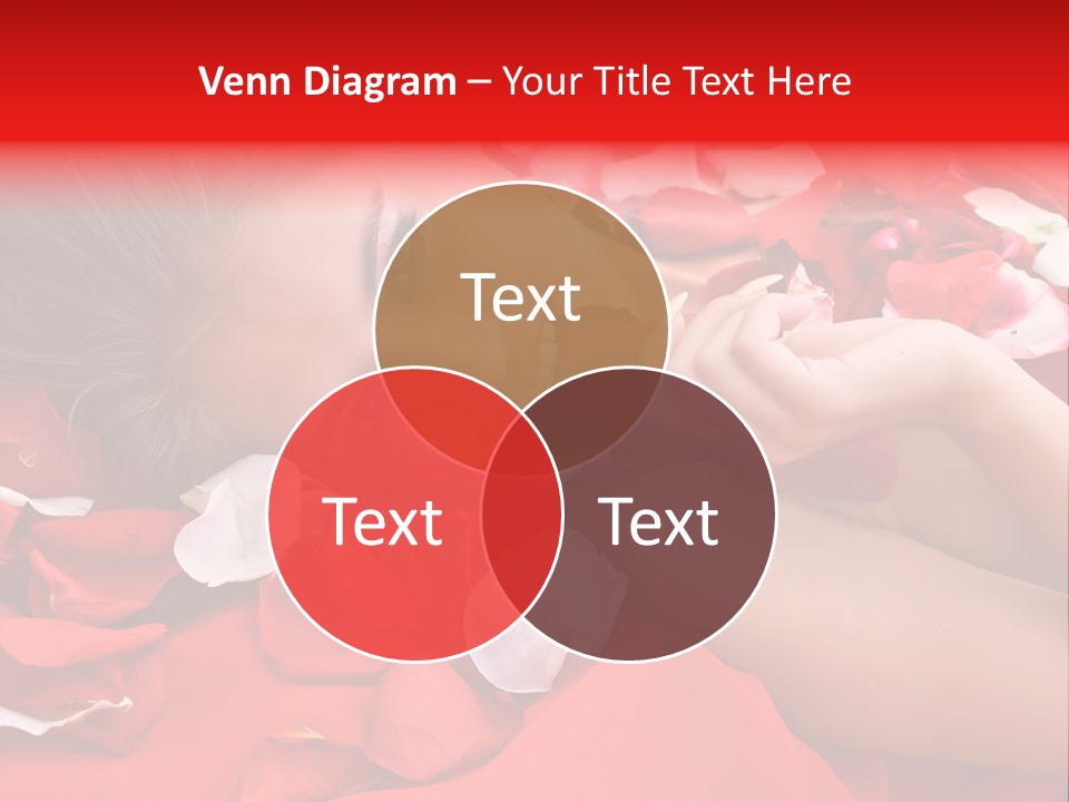 Beautiful Girl And Rose PowerPoint Template