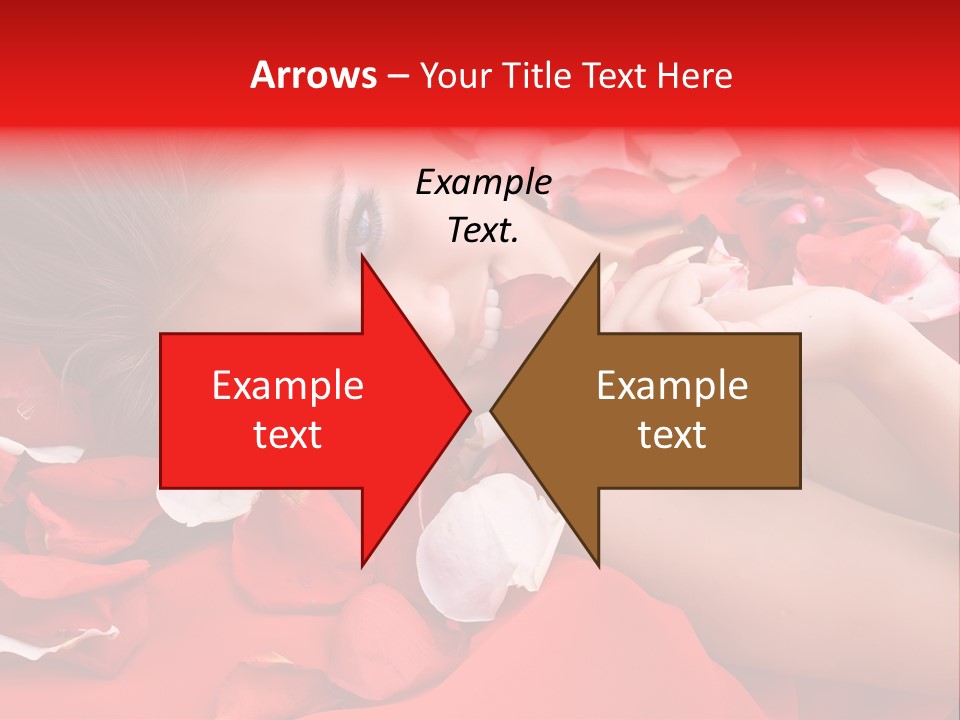 Beautiful Girl And Rose PowerPoint Template