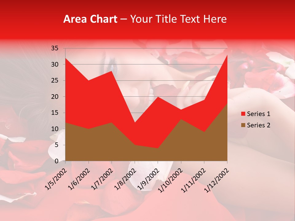 Beautiful Girl And Rose PowerPoint Template