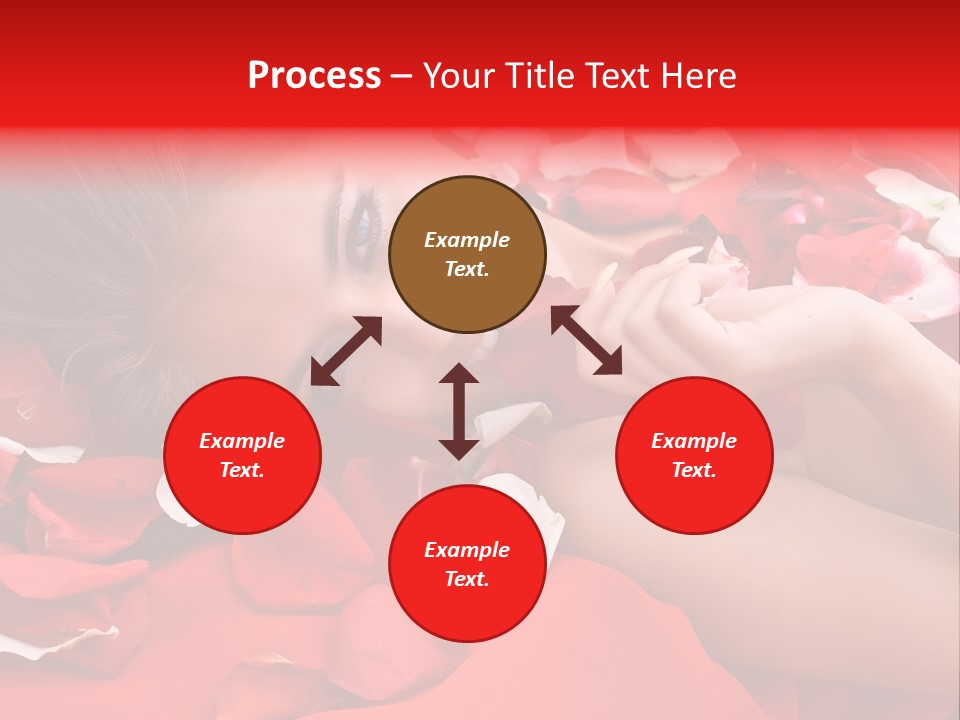 Beautiful Girl And Rose PowerPoint Template