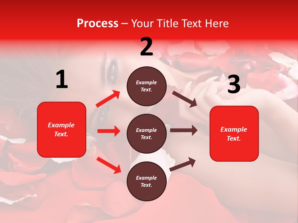 Beautiful Girl And Rose PowerPoint Template