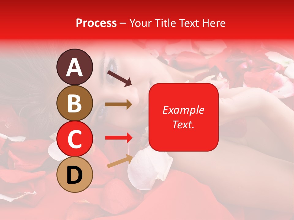 Beautiful Girl And Rose PowerPoint Template