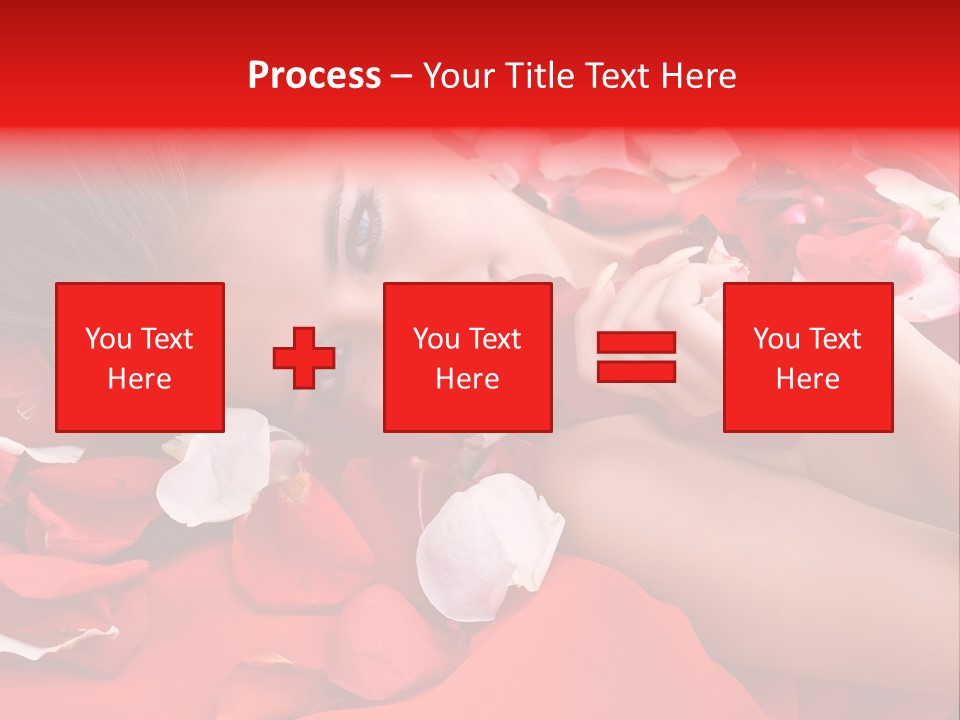 Beautiful Girl And Rose PowerPoint Template