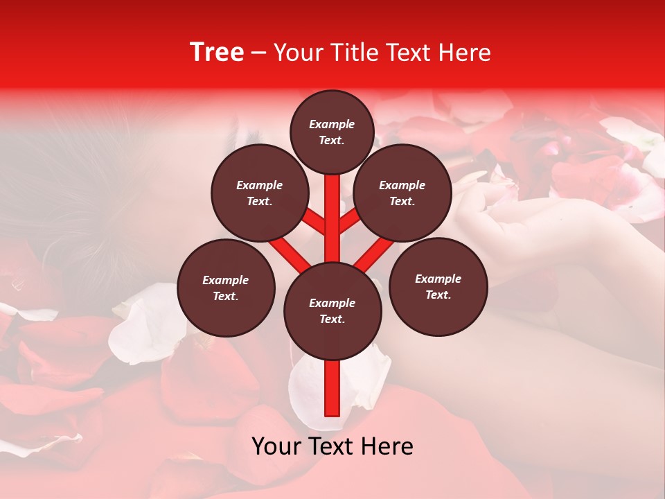 Beautiful Girl And Rose PowerPoint Template