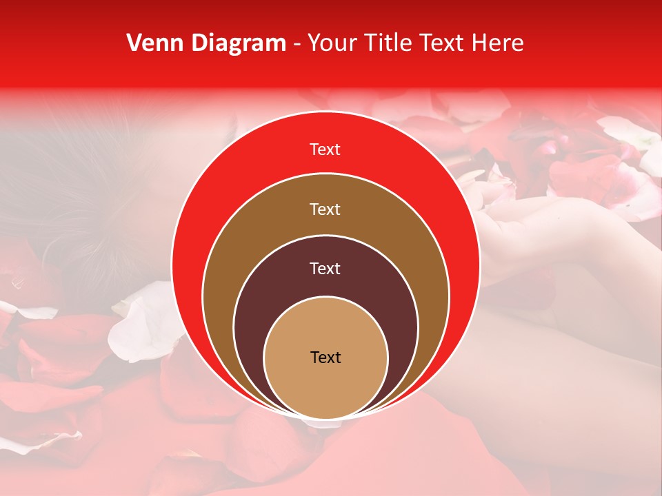 Beautiful Girl And Rose PowerPoint Template