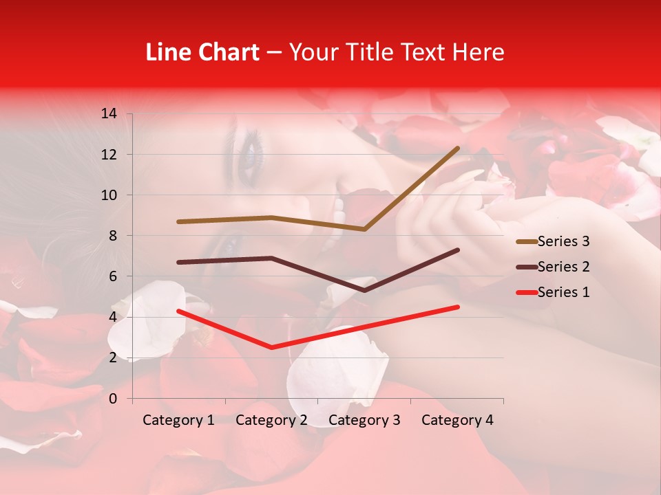 Beautiful Girl And Rose PowerPoint Template