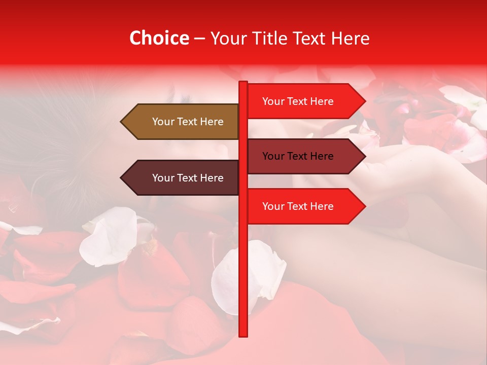 Beautiful Girl And Rose PowerPoint Template