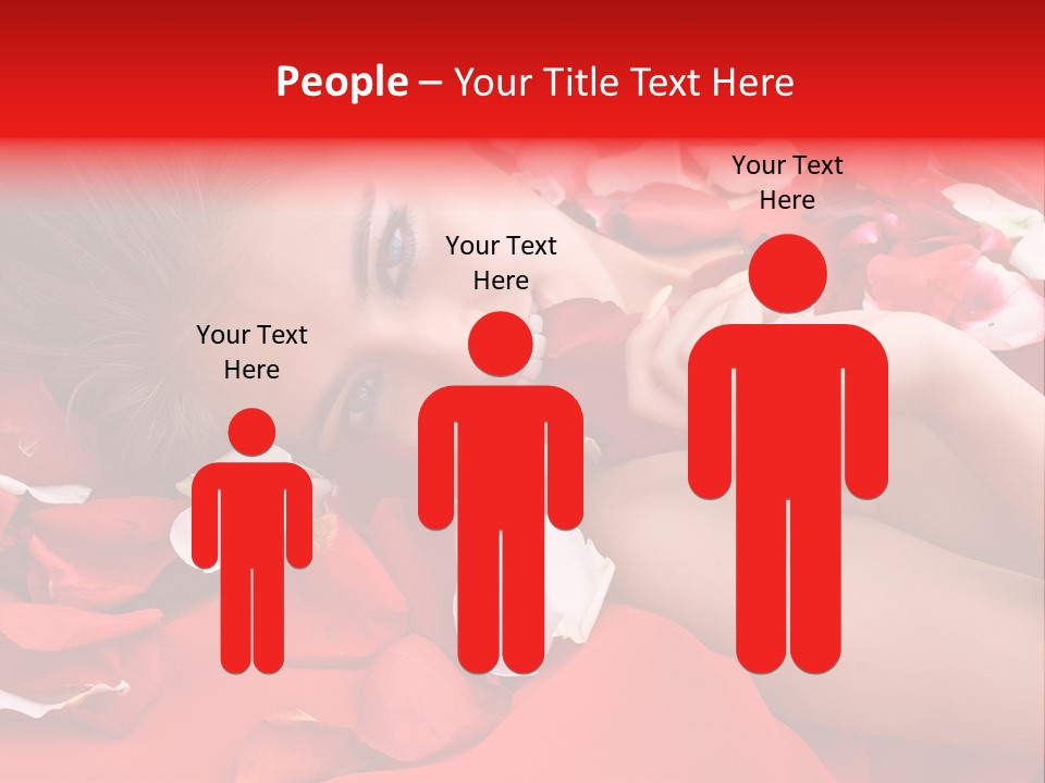 Beautiful Girl And Rose PowerPoint Template