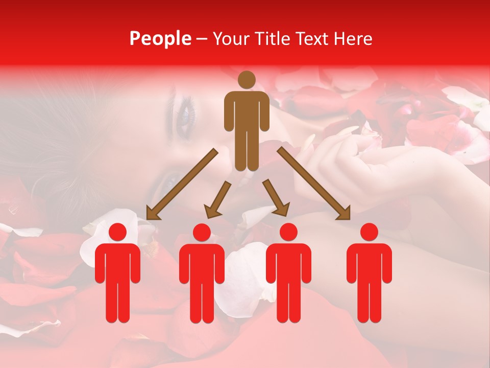 Beautiful Girl And Rose PowerPoint Template