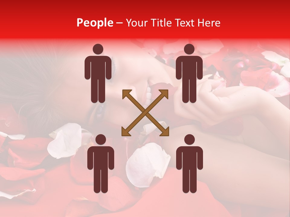 Beautiful Girl And Rose PowerPoint Template