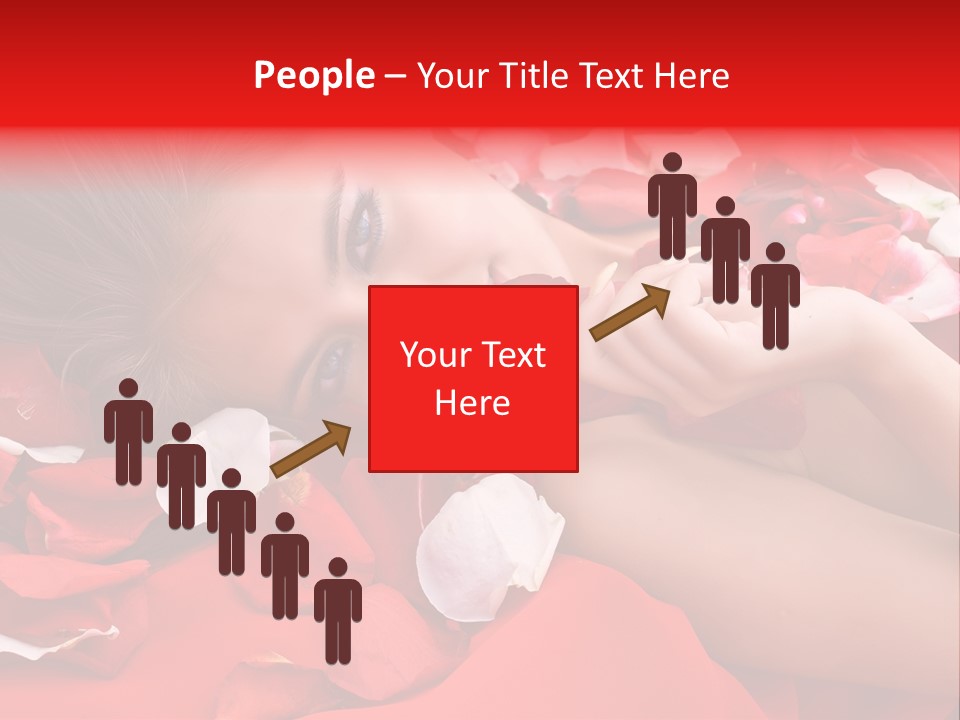 Beautiful Girl And Rose PowerPoint Template