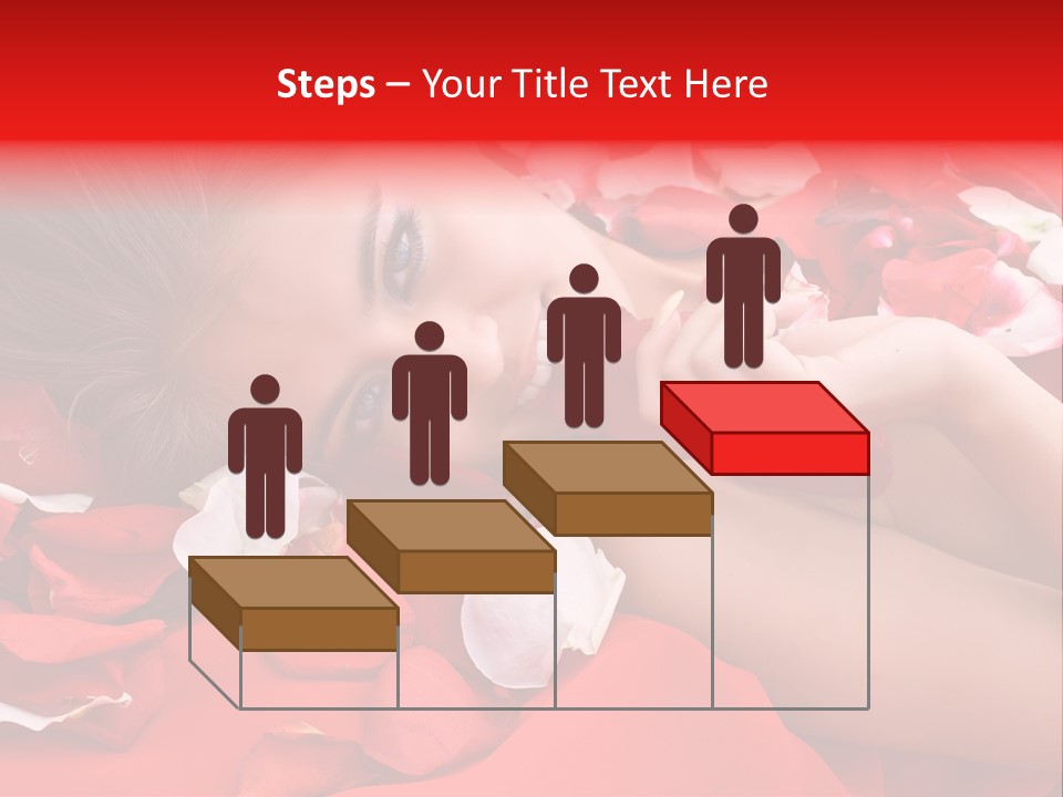 Beautiful Girl And Rose PowerPoint Template