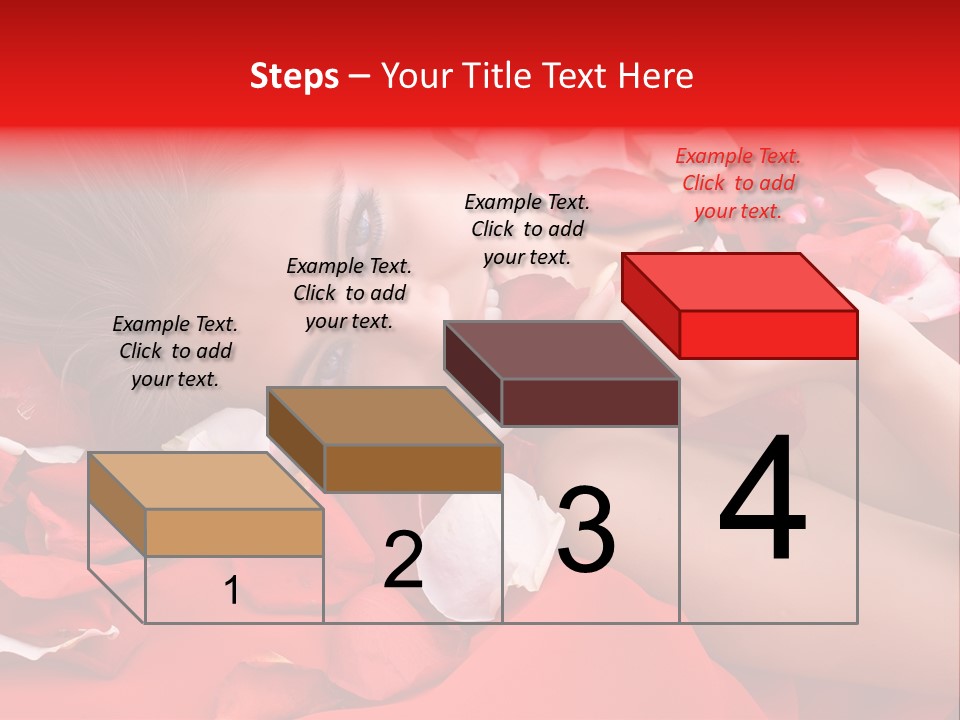 Beautiful Girl And Rose PowerPoint Template