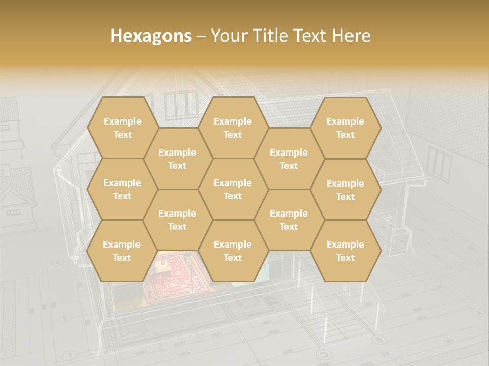 Isometric Drawing House PowerPoint Template