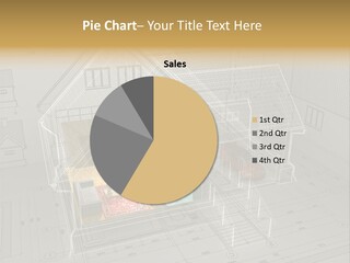 Isometric Drawing House PowerPoint Template