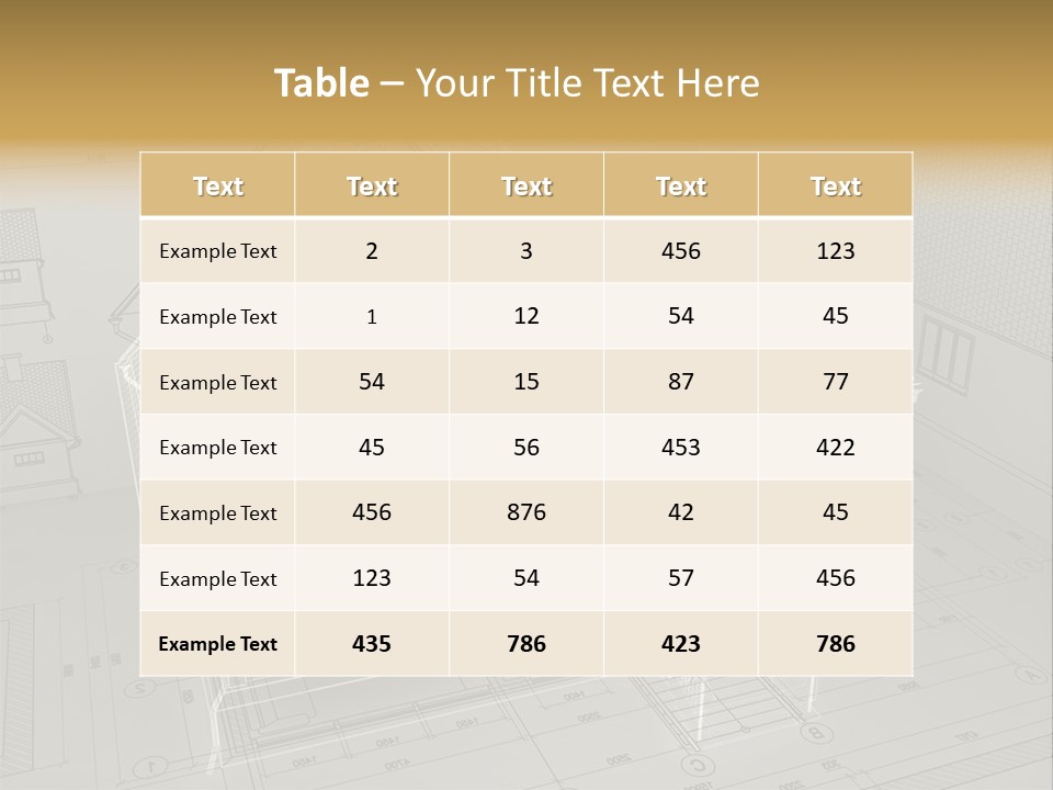 Isometric Drawing House PowerPoint Template