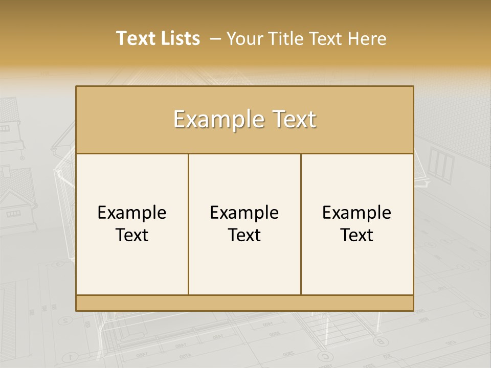 Isometric Drawing House PowerPoint Template