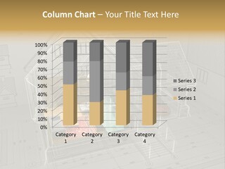 Isometric Drawing House PowerPoint Template