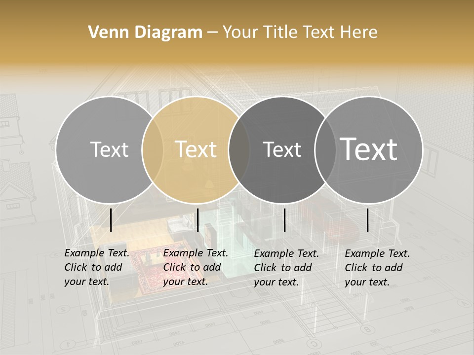 Isometric Drawing House PowerPoint Template