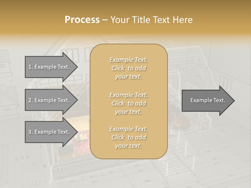 Isometric Drawing House PowerPoint Template