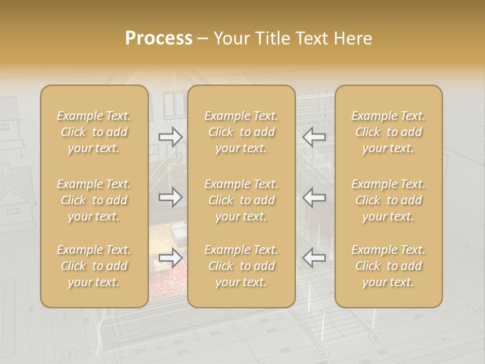 Isometric Drawing House PowerPoint Template