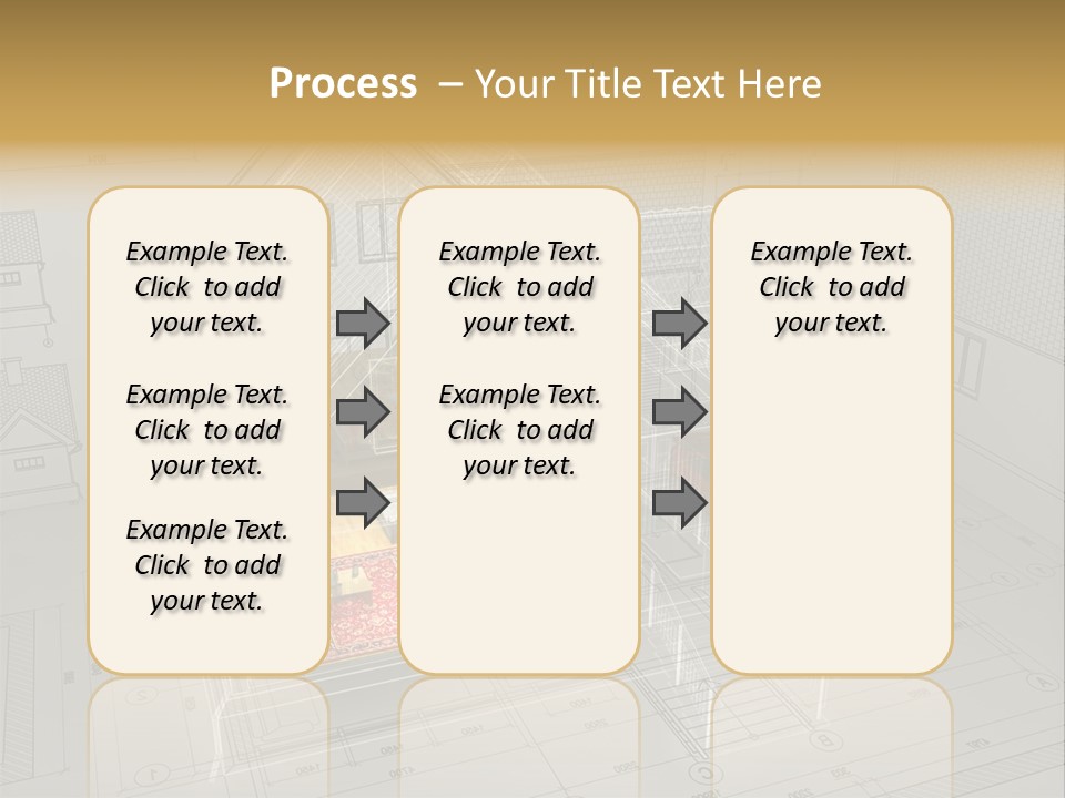 Isometric Drawing House PowerPoint Template