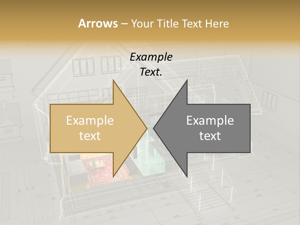 Isometric Drawing House PowerPoint Template